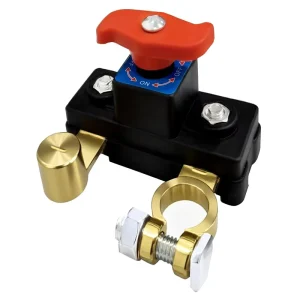 Battery Main Disconnect Switch Pure Copper Rotary Switches 12V 24V Negative Disconnect Switch for Battery Management