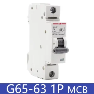 Beijing Peoples Electric G65 63 1P C1A6A10A16A20A32A40A63A Miniature Circuit Breaker 6ka