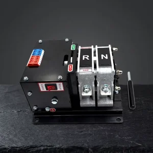 Black Automatic Transfer Switch Low Voltage Dual Power Transfer Switch Q1 1E Small Transfer Switch