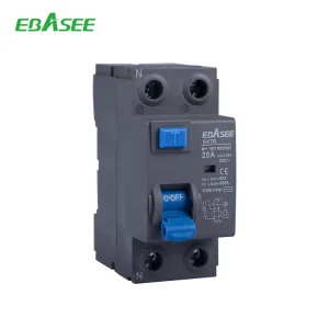 Black Electromagnetic Type RCCB Residual Current Circuit Breaker 2P 4P 40A 63A 30mA Earth Leakage Circuit Breaker