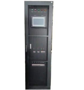 Black Steel Power Distribution Box Industrial Low Voltage Electrical Vertical Floor Standing LED Touch Control