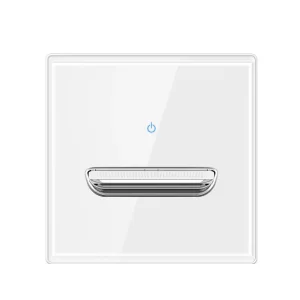 Black Tempered Glass British German Toggle Reset LED Light Wall Switch And Socket Panel