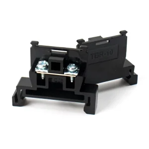 Black Terminal Block TBR 10 200Pcs box 10A Brass Conductor Din Rail Mounted 600V TBR Terminal Block