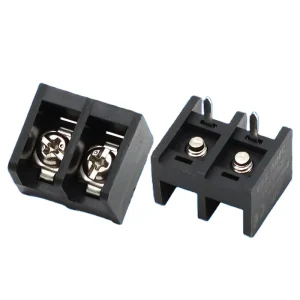 Black Terminal Switch Power Supply Rail-type PCB Wiring Terminal with Backrest and Side Tabs Model ZBA501