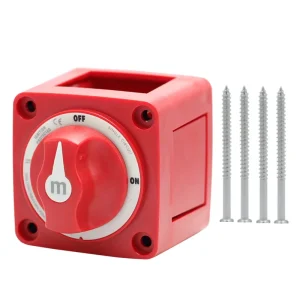 Blue Sea 6006 Heavy Duty 2 Position Battery Kill Switch 12V 48V Disconnect Isolator for Automotive Marine & Land Vehicles