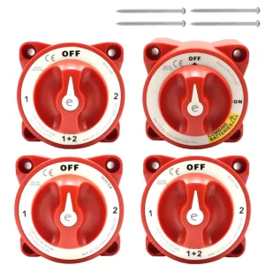 Blue Sea Systems 32V 350 Amp E Series Waterproof Ignition Protected Marine Boat Dual Battery Isolator Switches