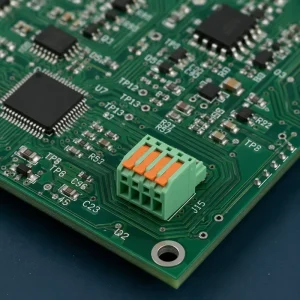 Brass 4P Splice Type Terminal Blocks 3.81mm Pluggable Free Hanging In-Line PCB 300V 10A 20~105