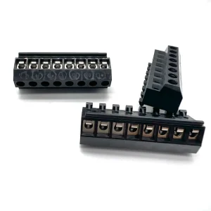 Brass Terminal Blocks 5.0 Ptich 08P DIN Rail Terminal Block for Wire Terminal