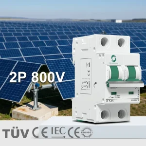 Brazil DC Disjuntor TUV IEC CE XL7 6KA 2P 800V 10A 16A 20A 25A 32A 40A 50A 63A Solar PV DC MCB Mini Circuit Breaker