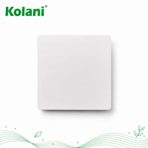 British Standard 1G2W 90x86mm Matte White 1 Gang 2 Way Wall Switch 10AX 250V Flat PC Panel
