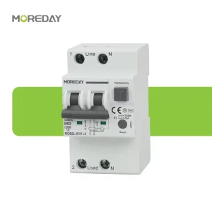 C Curve 25A RCBO Residual Current Circuit Breaker Overcurrent Protection 1P+N 3P+N Type AC 30mA 10KA Breaking Capacity 415V