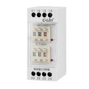 C-lin Digital Time Relay HHS17PR Cyclic Delay Two-Set Delay Switching ACDC 100-240V 24V Industrial Control Automation