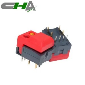 C3006 Series LED Push Button Switches Illuminated square On off Mini Push Button Switch