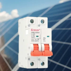 C32 6KA 2P 32A DC Industrial Use 1000V Rated Voltage 500V DIN Rail PA66 IEC Certified Miniature Circuit Breaker