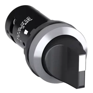 C3SS1 30B 20 A BB Compact Selector Switch 3 Position Maintained Short-handle Black Non-illuminated Chrome Metal