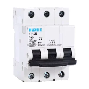 C65N 6A 40A 1P 2P 3P 4P AC 230V 400V MCB Miniature Circuit Breaker