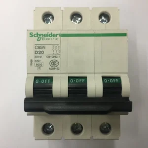 C65n 3p D20 Power Air Switch Miniature Circuit Breaker Industrial Automation Programmable Control