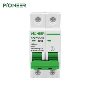 CB Solar Breaker DC MCB Mini Breaker Miniature Circuit Breaker 1000VDC CE Certificate