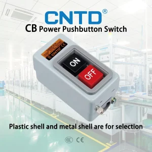 CBSN-310 Type 10A Power Push Button Switch 380V Switch Red Black Colors Plastic Material 15A/30A Max. Current