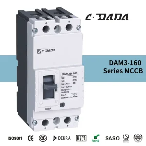 CDADA Molded Case Circuit Breaker DAM3 160 Compact Circuit Breaker DIN RAIL MCCB 12.5 160A OEM ODM