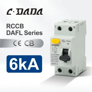CDADA RCCB Manufacturer DALF Residual current circuit breaker Type a RCCB 25A 63A 6KA Instant Trip for Sensitive Medical