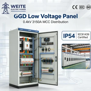 CE Certified Customizable GGD3 12 Low Voltage Distribution Box 690V 11kV IP54