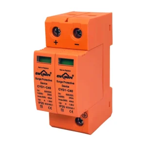 CE Certified DC Solar PV Surge Protection Device 40kA T2 Type 3p 500V 1000V Lightning Protection Solar Systems DC SPD