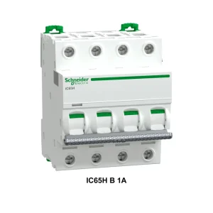CE Certified IC65H MCB B Type 1A 4P Low Voltage Miniature Circuit Breaker