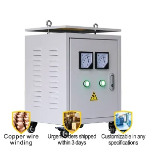 CE ISO Certified 20KVA Three Phase Transformer 400V to 380V Pure Copper for Welding Equipment