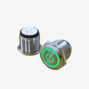 CE ROHS IP67 Dual Color Illuminated Push Button Switch with Bi color