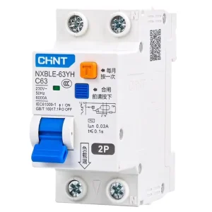 CHINT Leakage Protector Air Switch NXBLE 63YH Household Leakage Protection High Current Circuit Breaker 6A 63A Leakage Protector