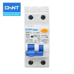 CHINT NB1L 50 60Hz 63A 1P 2P 3P 4P Residual Current Operated Circuit Breaker with Over current Protection