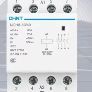 CHINT NCH8-63/20 220/230V Modular Contactor DIN Rail Mounting Suitable for Household and Industrial Applications