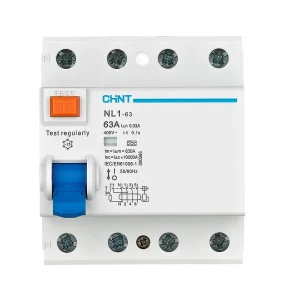 CHINT NL1 63 4P 63A 30mA Type AC RCD Residual Current Device for Earth Leakage Protection