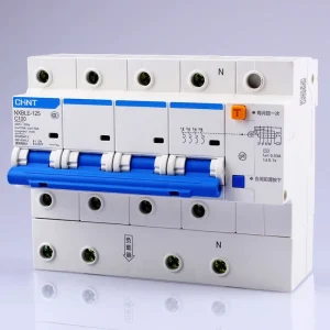 CHINT NXBLE 125 4P 100A 30mA RCBO AC Type Residual Current Circuit Breaker 10kA 400V