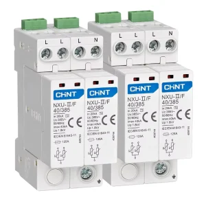 CHINT NXU II SPD Low Voltage Surge Protective Device 1P 2P 3P 4P 20kA 40KA for Lightning Protection and Incoming Cabinet