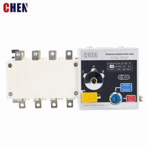 CHQ5-100A 4P ATS Automatic Transfer Switch Dual Power 400V 50Hz PC Class Generator Changeover Switch