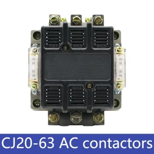 CJ20-63 AC Contactor 63A Three-Phase Electromagnetic Contactor AC 220V 380V