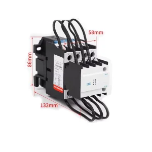CJ20 Capacitor Contactor 25A 380V AC Switching for Reactive Power Compensation Cabinet Three Phase Electrical Control
