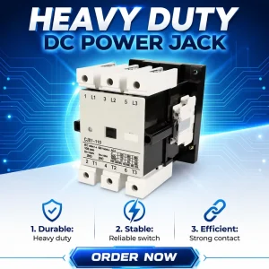 CJX1 22 AC Contactor 22A 3P Magnetic Motor Starter DIN Rail Mount 30S Silver Contact Riveting Point Industrial Quality