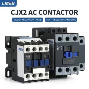 CJX2 1210 3-Pole Magnetic AC Contactor 12A 220V 380V Industrial Power Switch for Motor Control Application