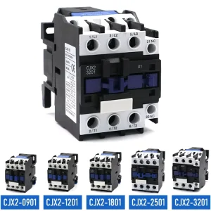 CJX2-3201 220V 38V 32A 1NC Auxiliary DIN Rail Type Electromagnetic Switch Gear AC Contactor