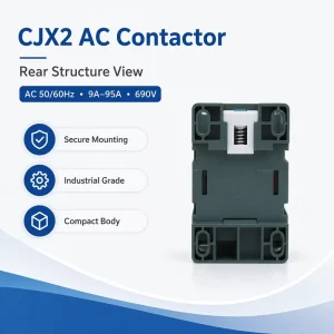 CJX2 Series 9A 95A AC Contactor for Solar Inverter Cabinet Air Compressor Machine Tool Motor Starter