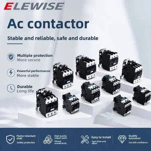 CJX2 Series Industrial AC Contactor Sizes 0910 3210 for Household 220V 380V and Industrial Applications Made in China