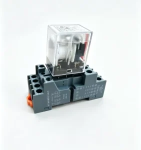 CJZR4P Miniature Electromagnetic Relay 4NO4NC 5A AC220V Intermediate Relay With DIN Rail Socket Base