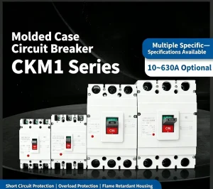CKM1 Series MCCB 3P 4P 100-400 Amp Molded Case Circuit Breaker for Power Distribution System