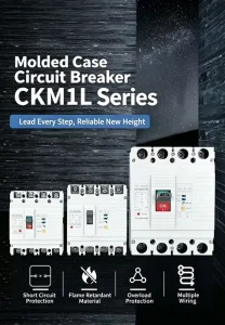 CKM1LE Molded Case Leakage Circuit Breaker ELCB 3P+N 4 Pole 4300 3300 4300A 4300B MCCB with Earth Leakage Protection