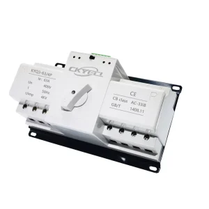 CKYECL KYQ3 63 ATS Automatic Transfer Switch 4P 40A 63A 100A Dual Power Solar Generator CB Dual Power 2IN 2OUT OEM