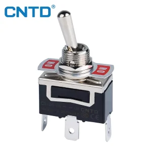 CNTD Miniature 15A 250V ON OFF Toggle Switches Single Pole Single Throw Self locking Tab Terminal Metal Plastic Toggle Switch