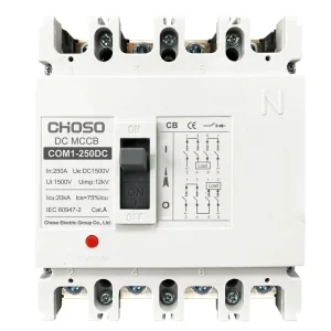 COM1 DC-250 4P 1500V 20kA Modular Moulded Case Circuit Breaker (MCCB)